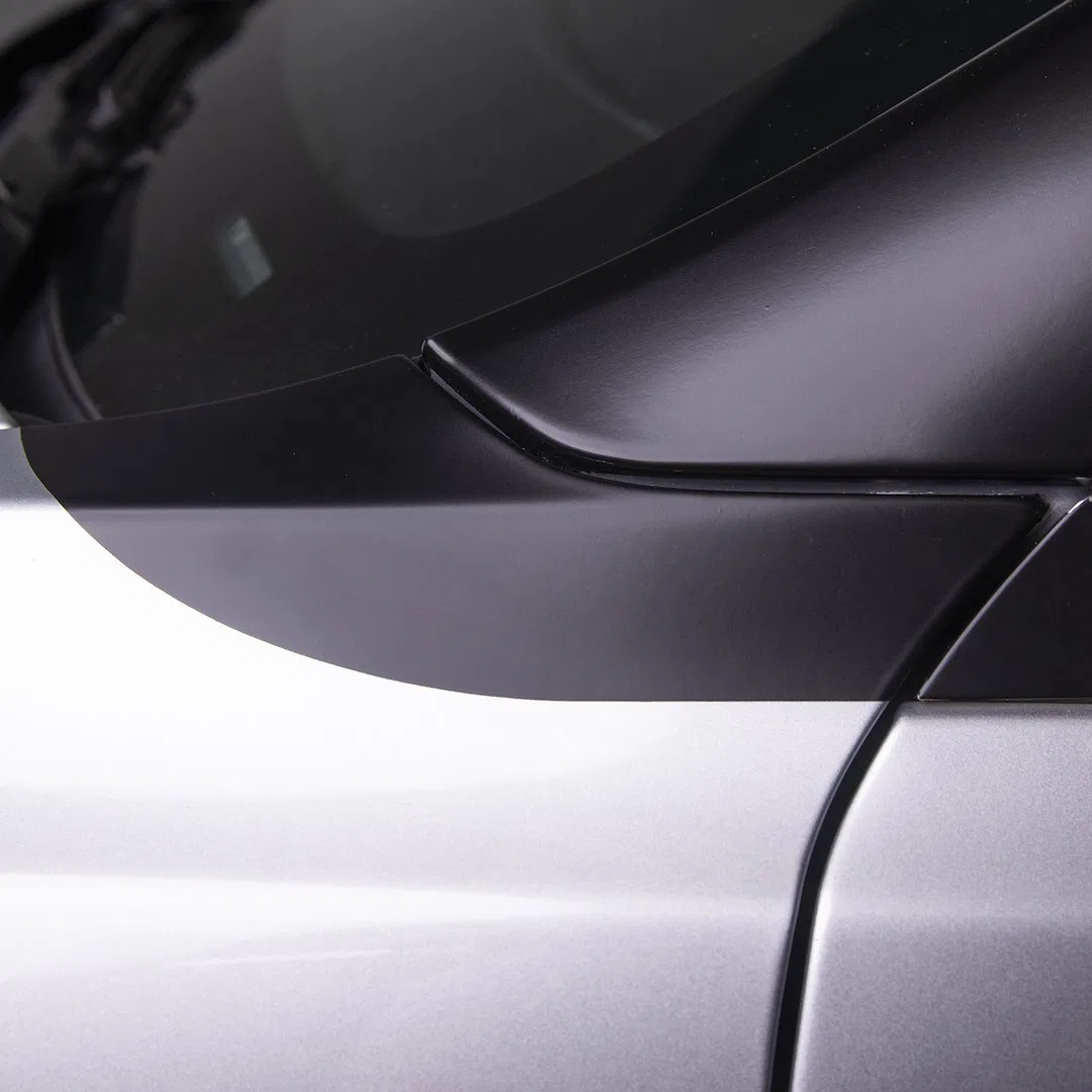 TB-PILLAR-Y-STNBL – TESBROS Body Pillar Cover, Satin Black Vinyl 2 Piece With Squeegee Kit